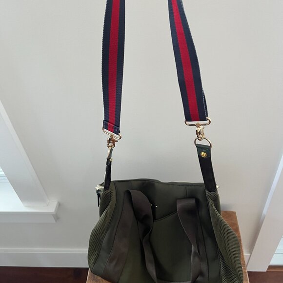 Stella & Dot Crush It Olive Duffel Bag - Picture 4 of 5